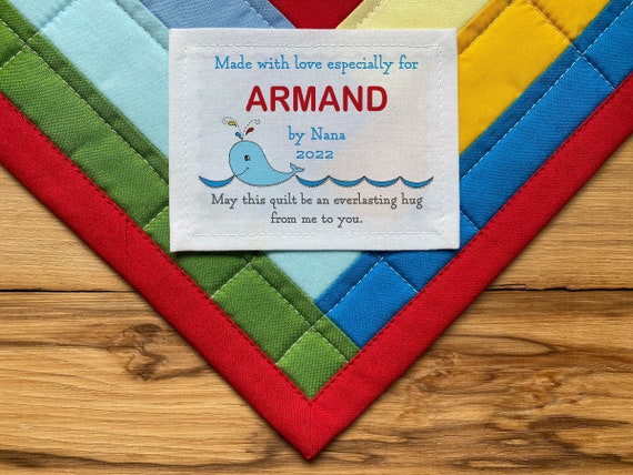 Large Quilt Labels Sewing Labels Personalized Quilt Labels ...