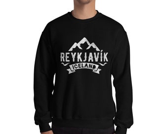 Vintage Reykjavik Iceland Sweatshirt with Glaciers