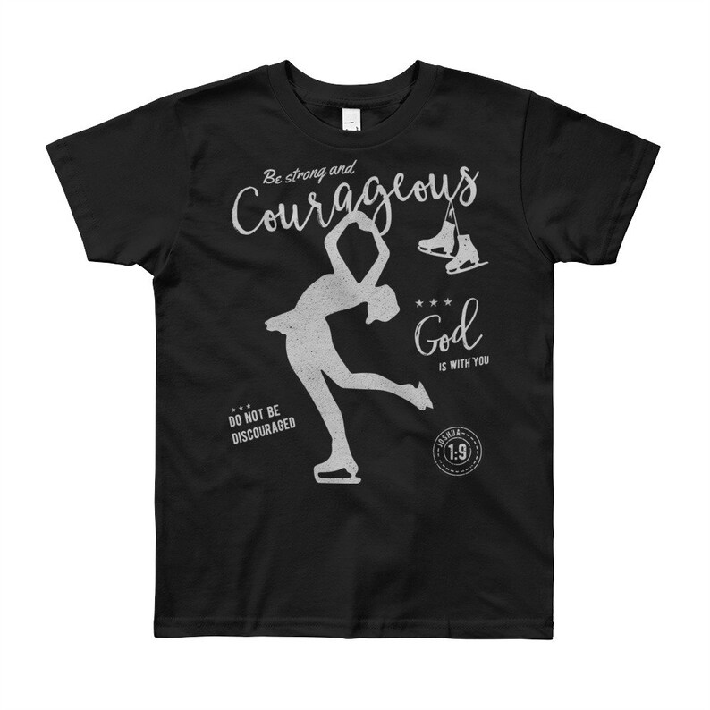 Christian Bible Verse Ice Skating Youth Short Sleeve Tshirt Etsy