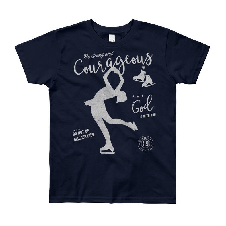 Christian Bible Verse Ice Skating Youth Short Sleeve Tshirt Etsy