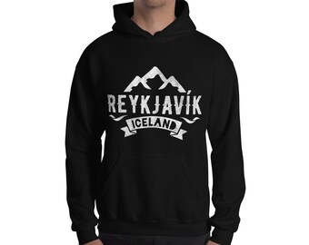 Sudadera con capucha de Islandia De Reikiavik con glaciares