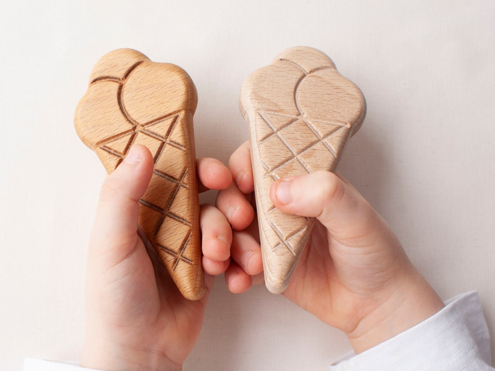 Wooden ice cream cone toy for kids Popsicle toy Handmade Etsy