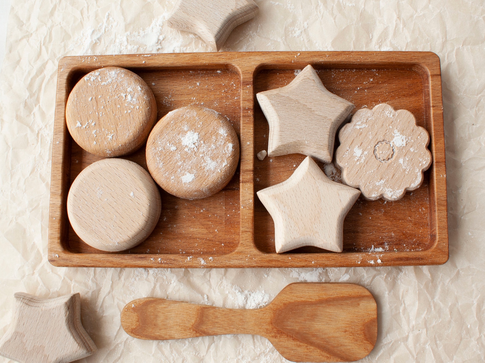 Wooden cookies toys for kids Biscuit toys Wooden play food Etsy
