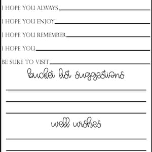 Printable Retirement Wishes Template, Minimalist Retirement Keepsake ...