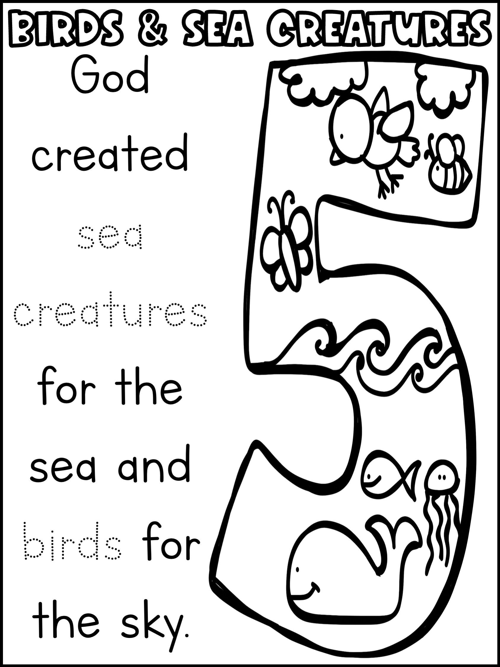 Days of Creation Coloring Sheets Activity Bundle - Etsy