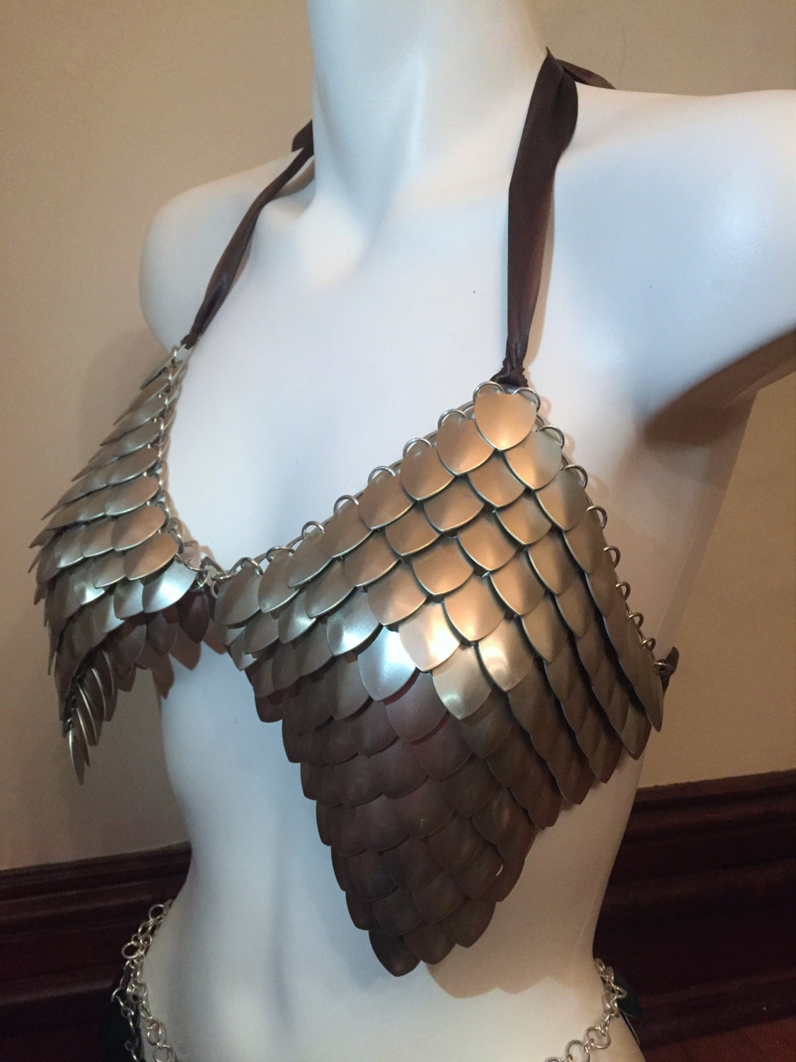 Scalemail Bra Armor Scale Mail Top. 