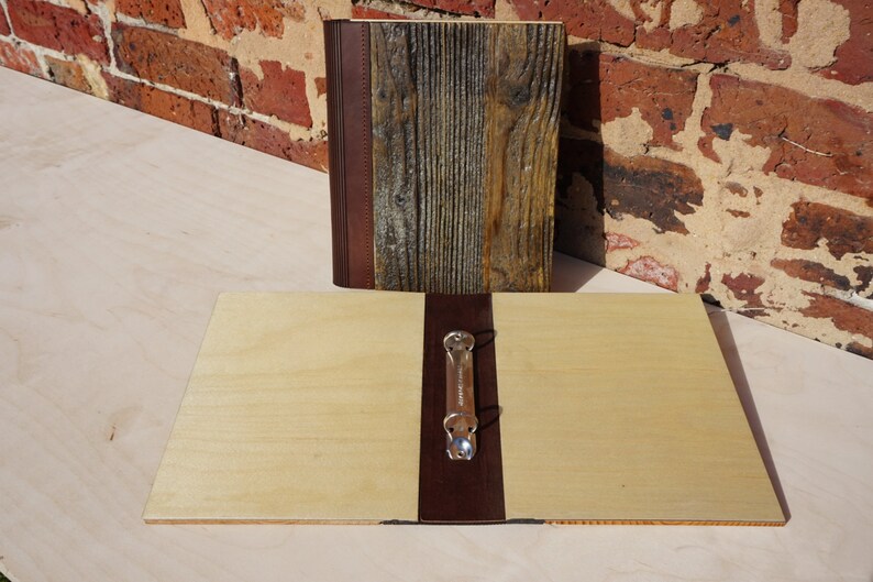 A 5 Rustic Wooden Binder in a mustard yellow Etsy