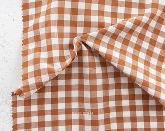 FABLEISM Camp Gingham in Graham,  100% Woven Cotton, Sold by the 1/2m. Fableism in Canada.  CMP-07