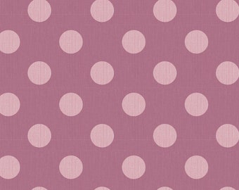 TILDA Chambray Dots in Mauve. 100% Woven Cotton. Sold by the 1/2m. Tilda in Canada. 160055