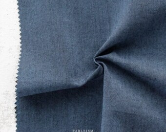 FABLEISM, Everyday Chambray NOCTURNE in Stardust. Woven Cotton / Bamboo. Sold by the 1/2m. Fableism in Canada. ECWNOC-13