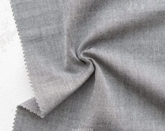 FABLEISM, Everyday Chambray NOCTURNE in Quicksilver. Woven Cotton / Bamboo. Sold by the 1/2m. Fableism in Canada. ECWNOC-19