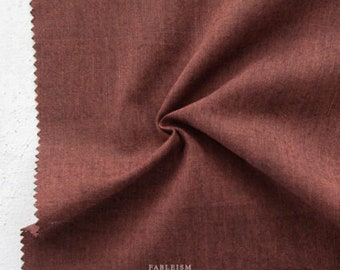 FABLEISM, Everyday Chambray NOCTURNE in Garnet. Woven Cotton / Bamboo. Sold by the 1/2m. Fableism in Canada. ECWNOC-07