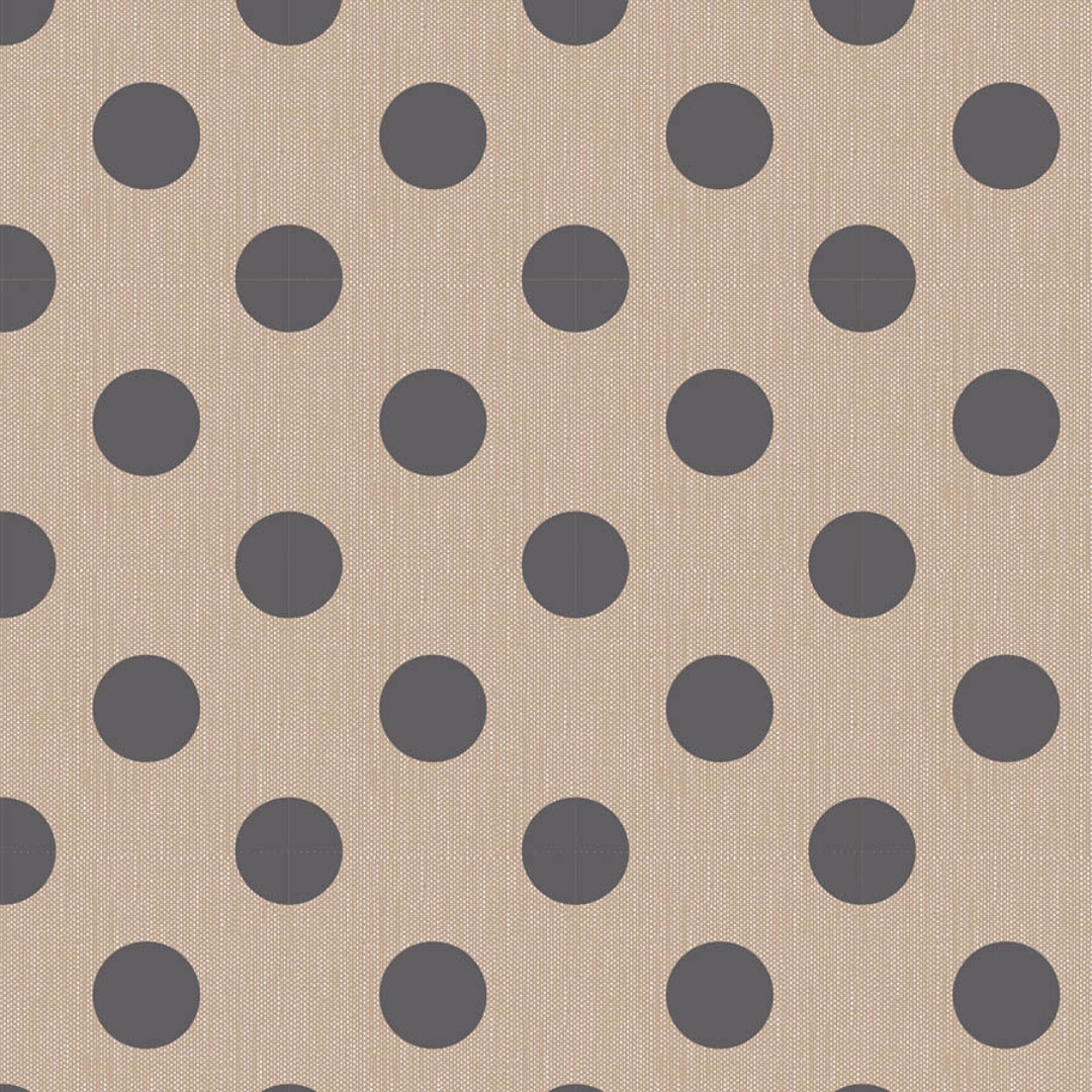 TILDA Chambray Dots in Charcoal 100% Woven Cotton Sold by the 1/2m