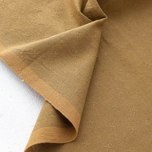 FABLEISM Sprout Woven in Bronze, 100% Baumwolle, Verkauf per 0,5 m. FABELISMUS in Kanada FSW-05