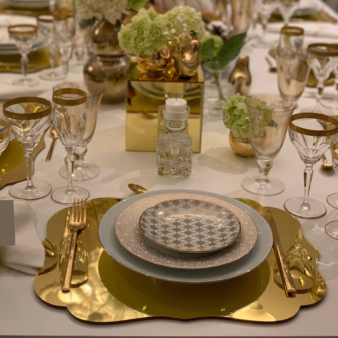 Designer Mirror Placemat Etsy.de