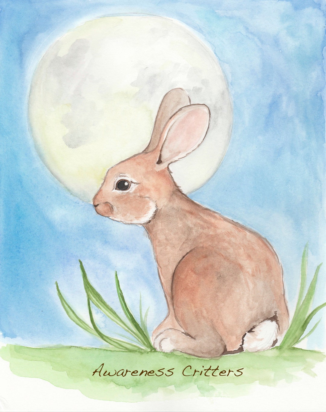 Hare and the Moon - Etsy