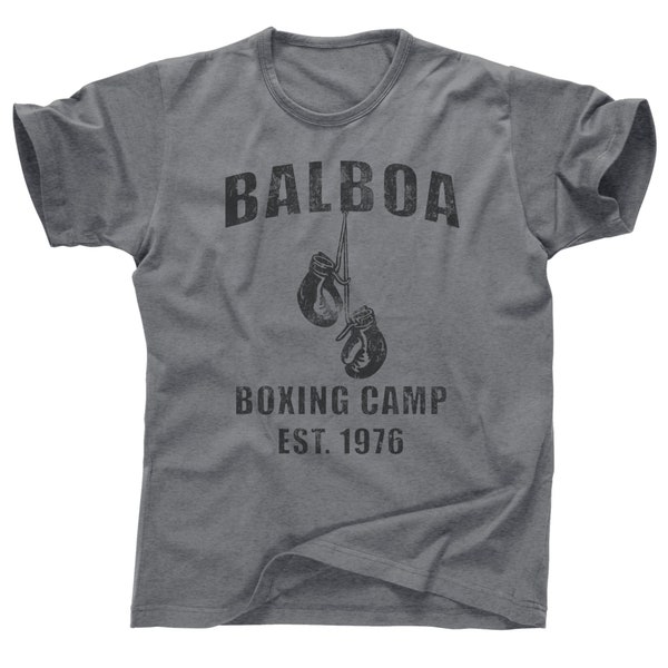 Rocky Balboa boxing camp 1976 1 2 3 4 5 6 I II III IV V Apollo Creed movie poster costume boxer crossfit training gym Mickey tee t shirt