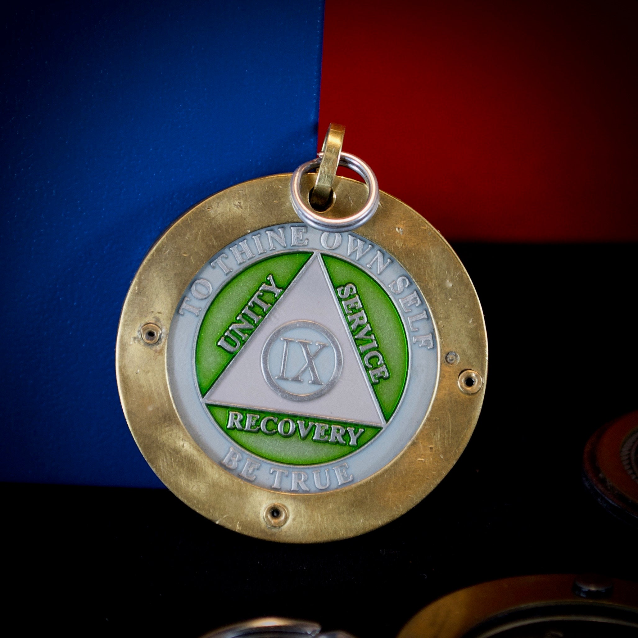 AA Keychain Alcoholics Anonymous - Etsy
