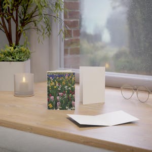 Biglietti d'auguri floreali - 1, 10, 30, 50 pezzi / Biglietti primaverili per tutte le occasioni, compleanno, ringraziamento, matrimonio, festeggiamenti