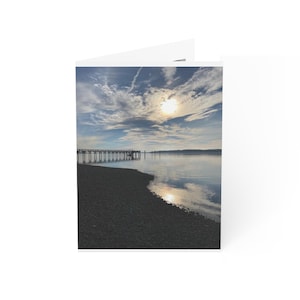 Cartões de felicitações Serene Nature - Perfeitos para qualquer ocasião, ecológicos, com designs de pôr do sol, notas atenciosas, pacote com 1 a 50 unidades