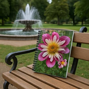 Floral Spiral Notebook - Ruled Line, Flower Notebook, Gardening Journal, Gift for Her, Spring Stationery, Inspirational Writing