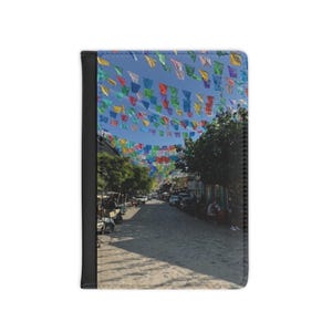 Capa para passaporte, porta-carteira de viagem, organizador de documentos, presente para quem gosta de viajar, acessório de férias, capa com tema de aventura