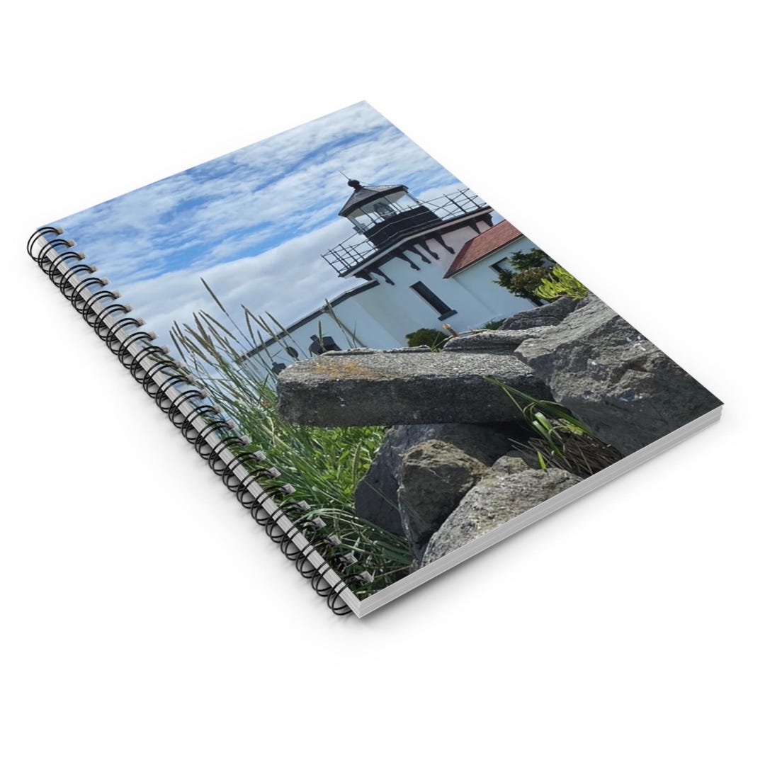 Lighthouse Spiral Notebook, Aesthetic Journal, Gift for Writers, Travel ...