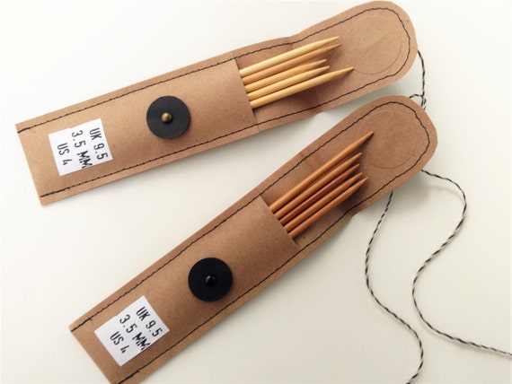 3 5mm Bamboo Double Pointed 5 13cm Knitting Needles Dpns Us Size 4 Uk Size 9 5 Set Of 5 Needles In Recloseable Sleeve Envelope Carry Case