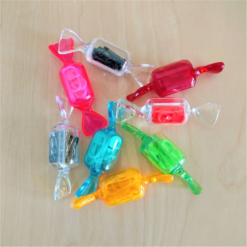 Stitch Markers in Candy Case Hard Clear Plastic Sweets Case Etsy