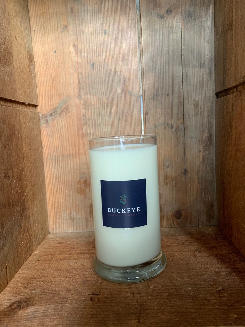 Very Vanilla Bean Candle Vanilla Glass Pillar Candle Wood Etsy