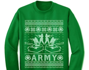 Army Ugly Christmas Sweater. Gift. US Army  Ugly Sweater. Sweater. Jumper. Ugly. Pullover. Christmas.