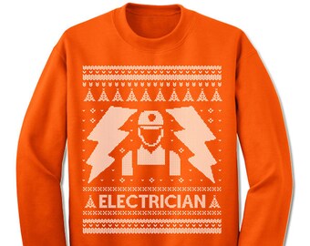 Electrician Ugly Christmas Sweater. Gift. Ugly Sweater. Sweater. Jumper. Ugly. Pullover. Christmas.