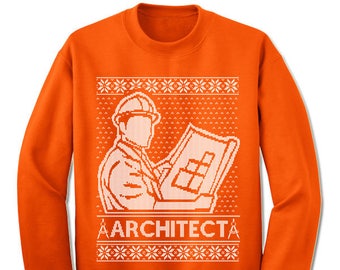 Architect Ugly Christmas Sweater. Gift. Builder Ugly Sweater. Sweater. Jumper. Ugly. Pullover. Christmas.