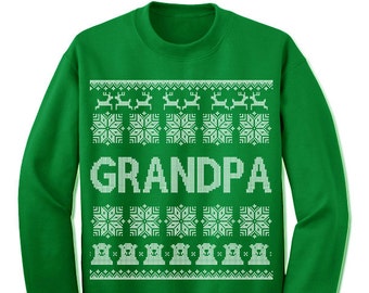 Grandpa Ugly Christmas Sweatshirt. Family Christmas. Sweater. Jumper. Ugly Christmas. Grandfather. Papa.