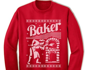 Baker Ugly Christmas Sweater. Gift. I Bake. Ugly Sweater. Sweater. Jumper. Ugly. Pullover. Christmas.