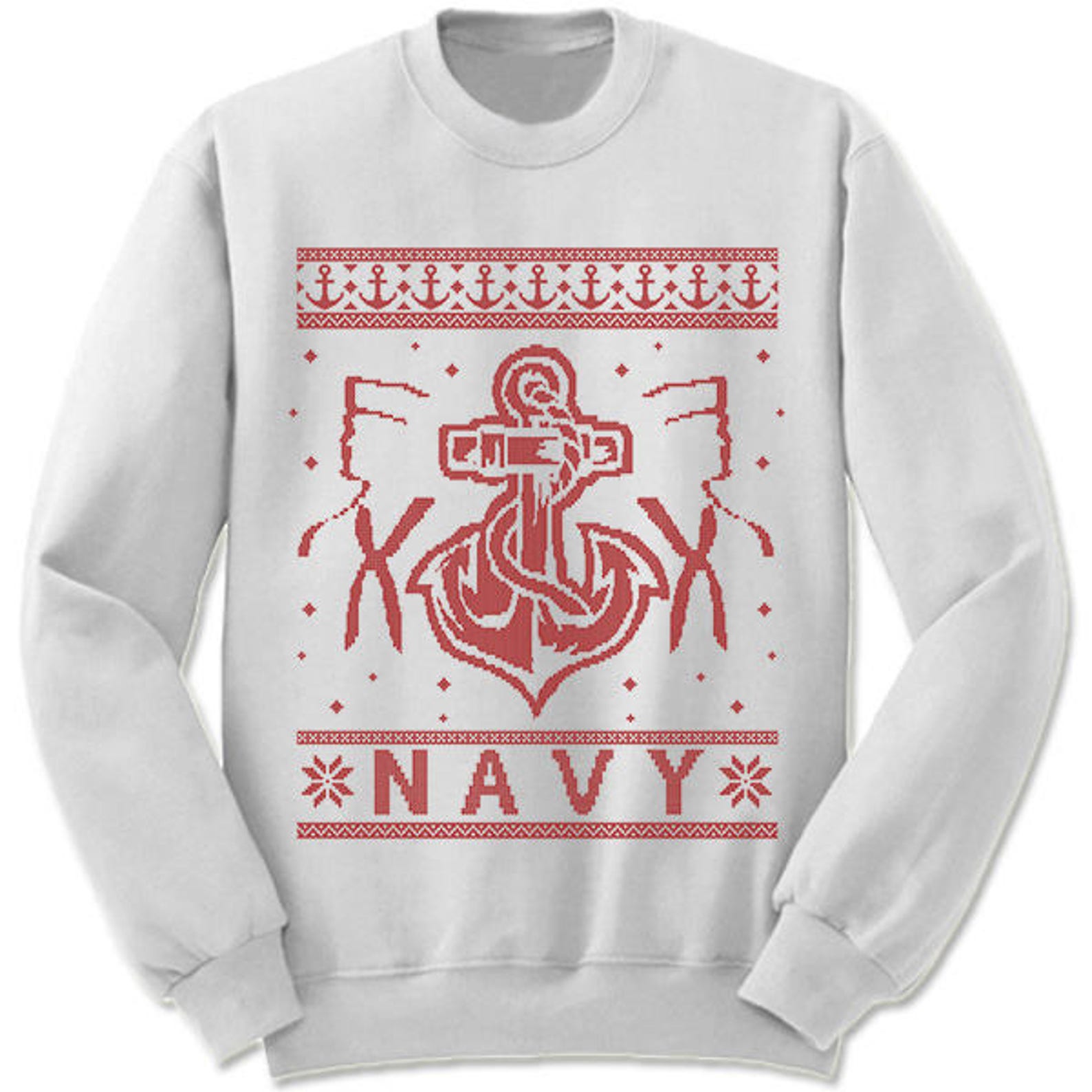 Navy Ugly Christmas Sweater. Gift. Sea Ugly Sweater. Sweater. Etsy