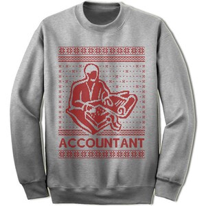 Accountant Ugly Christmas Sweater. Geschenk. Boekhouder lelijke trui. Trui. Trui. Lelijk. Pullover. Kerstmis. afbeelding 5