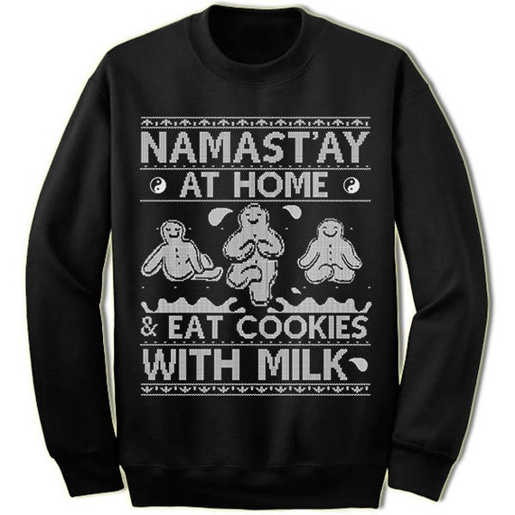 Ugly Christmas Namaste all days Sweater Ugly Christmas Namaste all days Sweater