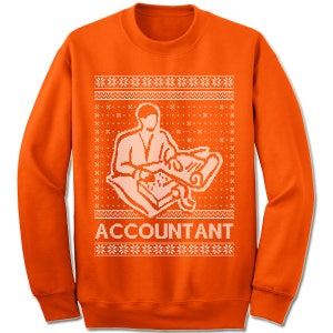 Accountant Ugly Christmas Sweater. Geschenk. Boekhouder lelijke trui. Trui. Trui. Lelijk. Pullover. Kerstmis. afbeelding 3