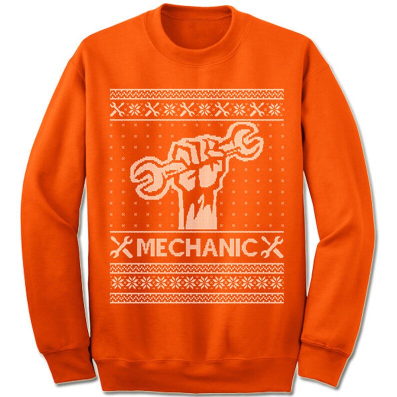 Mechanic Ugly Christmas Sweater. Gift. Car. Ugly Sweater. | Etsy