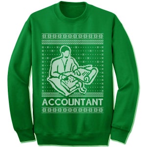 Accountant Ugly Christmas Sweater. Geschenk. Boekhouder lelijke trui. Trui. Trui. Lelijk. Pullover. Kerstmis. afbeelding 2