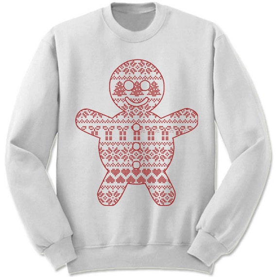 Sudadera de hombre de jengibre. Navidad horrible. Motivo | Etsy España