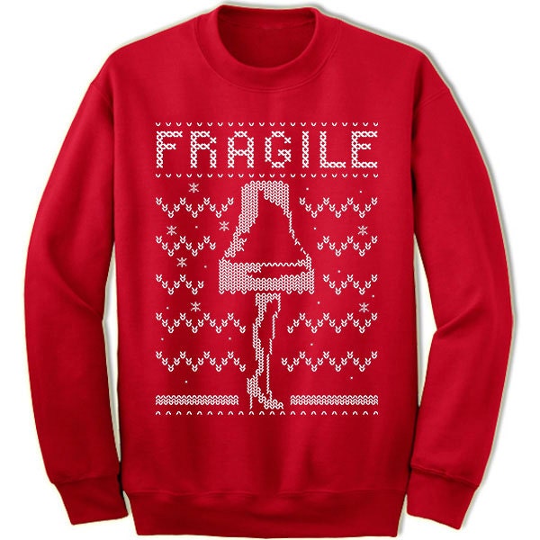 Fragile Christmas Sweatshirt. the Leg Lamp. Christmas Story. Ugly Sweater. Sweater. Jumper. Ugly. Pullover. Christmas. Etsy Canada
