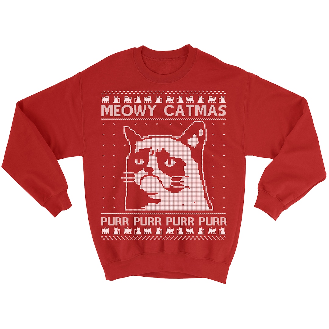 Kids Youth Meowy Catmass Christmas Unisex Boy Girl