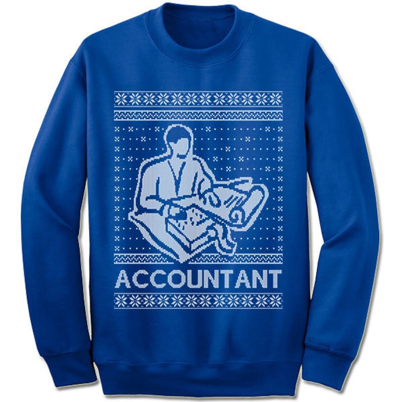 Accountant Ugly Christmas Sweater. Geschenk. Boekhouder lelijke trui. Trui. Trui. Lelijk. Pullover. Kerstmis. afbeelding 1