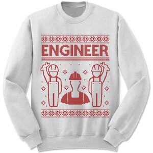 Engineer Ugly Christmas Sweater: Unisex Fleece Pullover