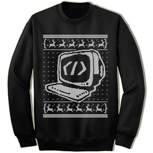 Coder Ugly Christmas Sweatshirt: Unisex Programmer Gift