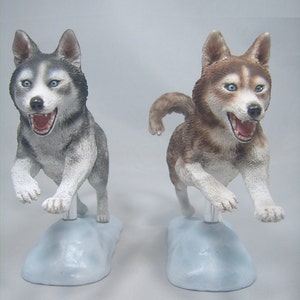 Siberian Husky Dog Figurine
