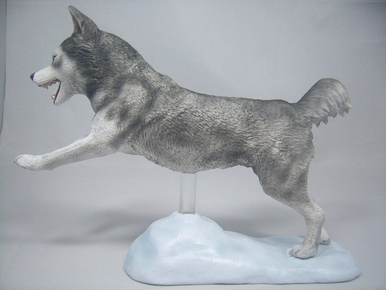 Siberian Husky Dog Figurine Etsy