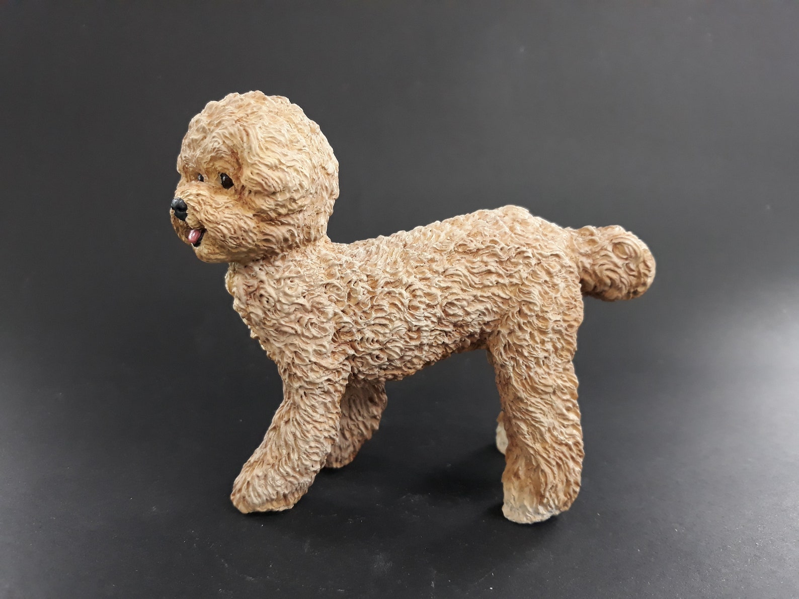 Poodle Dog Figurine Etsy